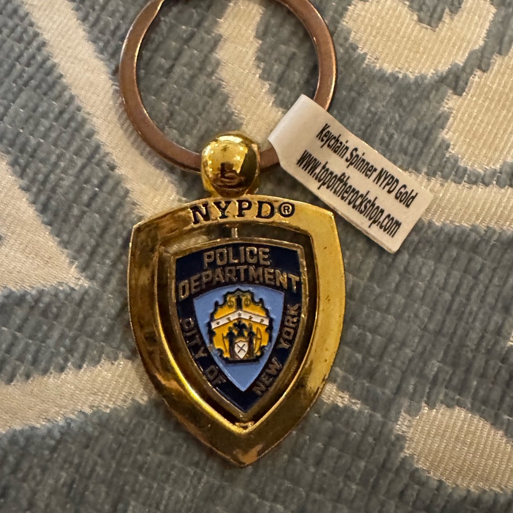 NYPD Gold and Blue Keychain